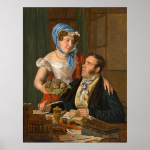Der Kartograf Professor - Waldmüller Fine Art Poster