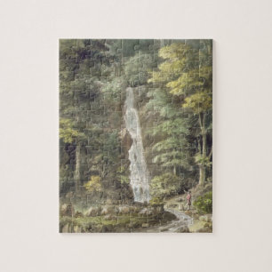 Der Kaskaden-Wasserfall bei Hestercombe arbeitet