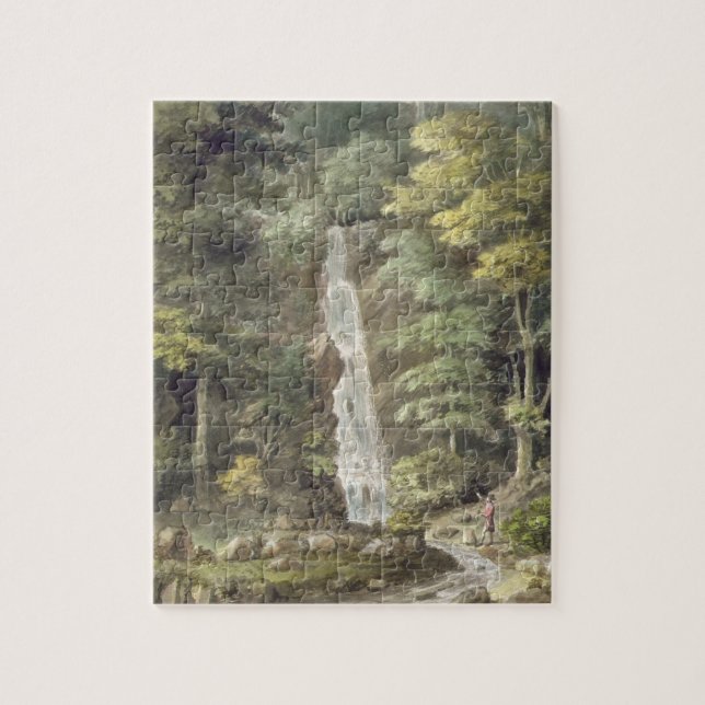 Der Kaskaden-Wasserfall bei Hestercombe arbeitet (Vertikal)