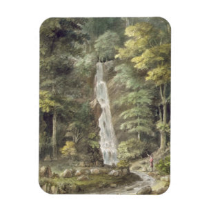 Der Kaskaden-Wasserfall bei Hestercombe arbeitet Magnet