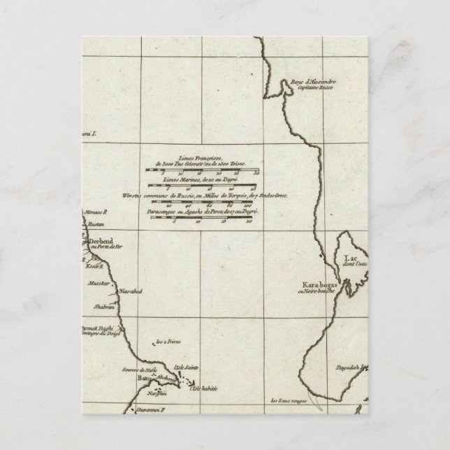 Der Kaspische See Postkarte (Vorderseite)