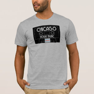 Der Kassetten-  Chicago Flagge Haus-der Musik-  T-Shirt