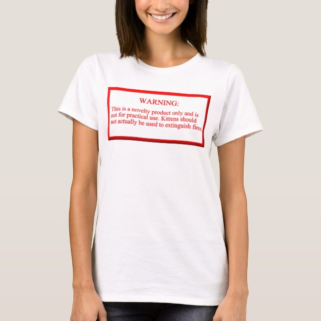 Der Kasten der feuerverzögernden Kätzchen T-Shirt (Vorderseite)