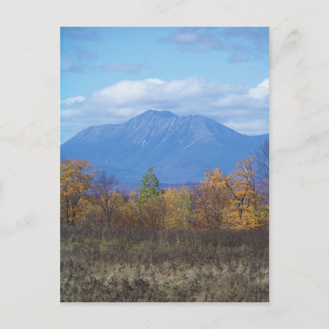 Der Katahdin-Berg im Herbst 2 Postkarte (Vorderseite)
