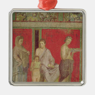 Der Katechismus mit einer junges Mädchen-Lesung Ornament Aus Metall