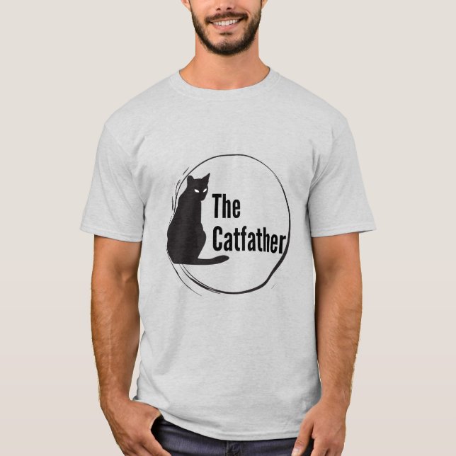 Der Katvater, Katzenliebhaber, Teamkater T-Shirt (Vorderseite)