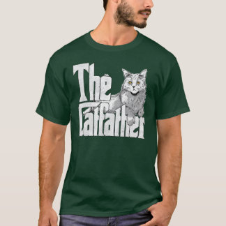 Der Katvater Maine Cat Vater Mafia Whiskers Junge T-Shirt