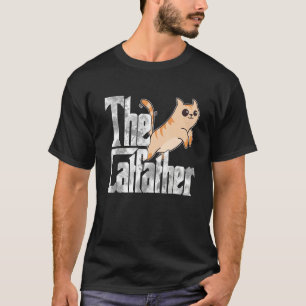 Der Katvater Niedlich Katze Vater Mafia Whiskers M T-Shirt