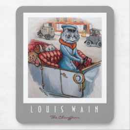 Der Katzen-Fahrer Mousepad