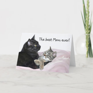 Der katzenartige Tag der Mutter Karte