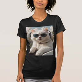 Der Katzenpilot. T-Shirt