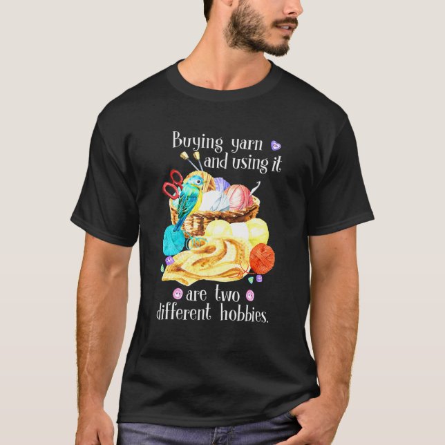 Der Kauf und die Verwendung von Garnen sind zwei v T-Shirt (Vorderseite)