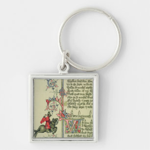 Der Kaufmann, Faksimiledetail von Schlüsselanhänger