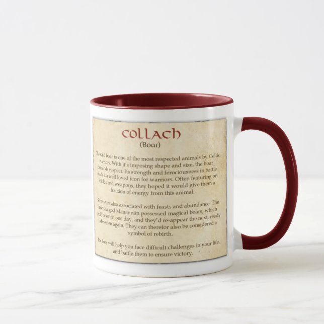 Der keltische Eber Tasse (Rechts)