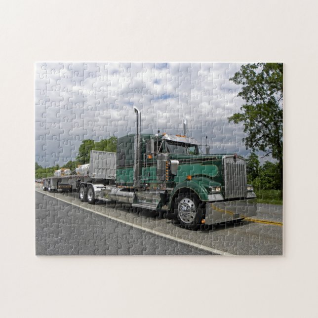 Der Kenworth W900L des Webers Puzzlespiel (Horizontal)