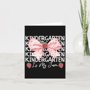 Der Kindergarten ist meine Marmelade Erdbeere zurü Karte