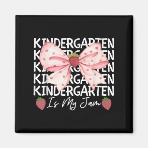 Der Kindergarten ist meine Marmelade Erdbeere zurü Magnet