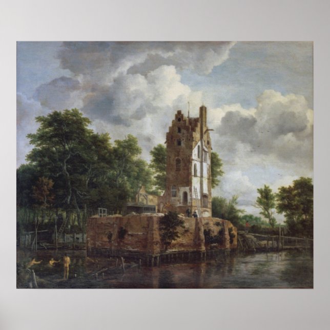 Der Kirchturm Poster (Vorne)