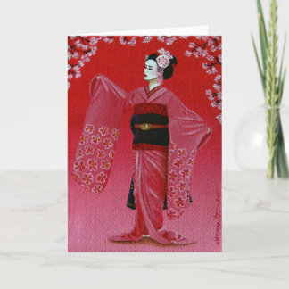 "Der Kirschblüten-Tanz" (Miyako Odori) Karte