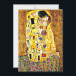 Der Kiss, berühmtes Gemälde von Gustav Klimt Karte<br><div class="desc">Der Kuss,  leidenschaftliches Gemälde des österreichischen Symbolik-Künstlers Gustav Klimt</div>