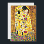 Der Kiss, berühmtes Gemälde von Gustav Klimt Karte<br><div class="desc">Der Kuss,  leidenschaftliches Gemälde des österreichischen Symbolik-Künstlers Gustav Klimt</div>