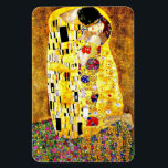Der Kiss, berühmtes Gemälde von Gustav Klimt Magnet<br><div class="desc">Berühmtes Kunstwerk,  The Kiss,  von dem österreichischen Künstler Gustav Klimt</div>