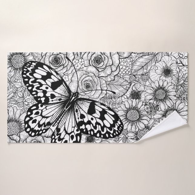 Der Kite-Garten aus Papier Badhandtuch Set (Badehandtuch)