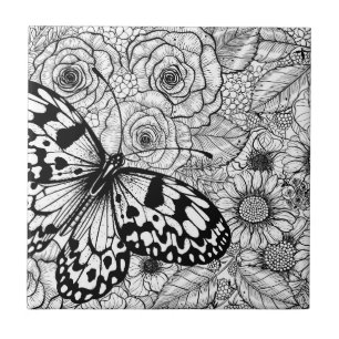 Der Kite-Garten aus Papier Fliese