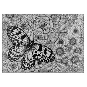 Der Kite-Garten aus Papier Schneidebrett