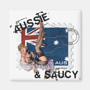 Der Kitsch Bitsch : Aussie & Saucy Pin-Up Magnet