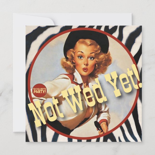 Der Kitsch Bitsch: Cowgirl nicht Mittwoch schon! Einladung (Vorderseite)