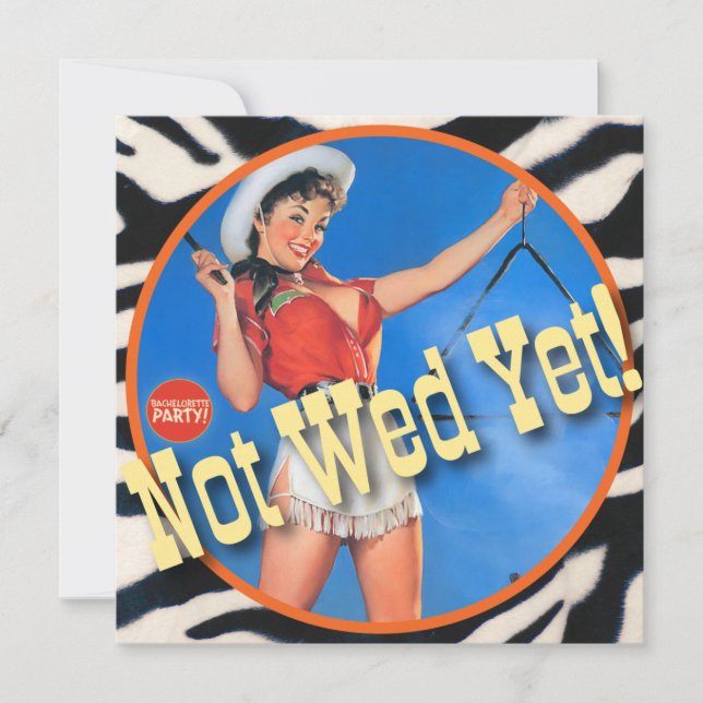 Der Kitsch Bitsch: Cowgirl nicht Mittwoch schon! Einladung (Vorderseite)