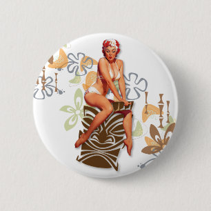 Der Kitsch Bitsch: Die Tiki Göttin Button