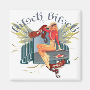 Der Kitsch Bitsch: Fliegen-Mädchen-Tätowierung Magnet