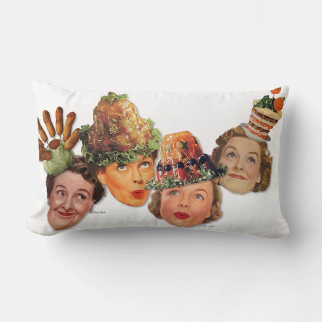 Der Kitsch Bitsch: Körperlose Damen des Kitschs Lendenkissen (Vorderseite)