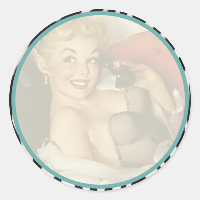 Der Kitsch Bitsch : Noch nicht geweckt! Runder Aufkleber (Vorderseite)