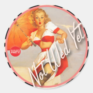 Der Kitsch Bitsch : Noch nicht geweckt! Runder Aufkleber