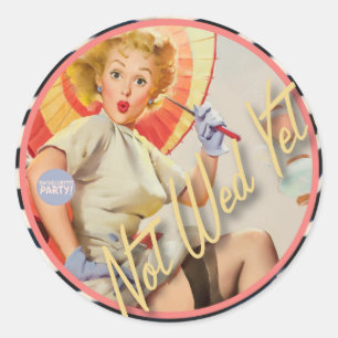 Der Kitsch Bitsch : Noch nicht geweckt! Runder Aufkleber