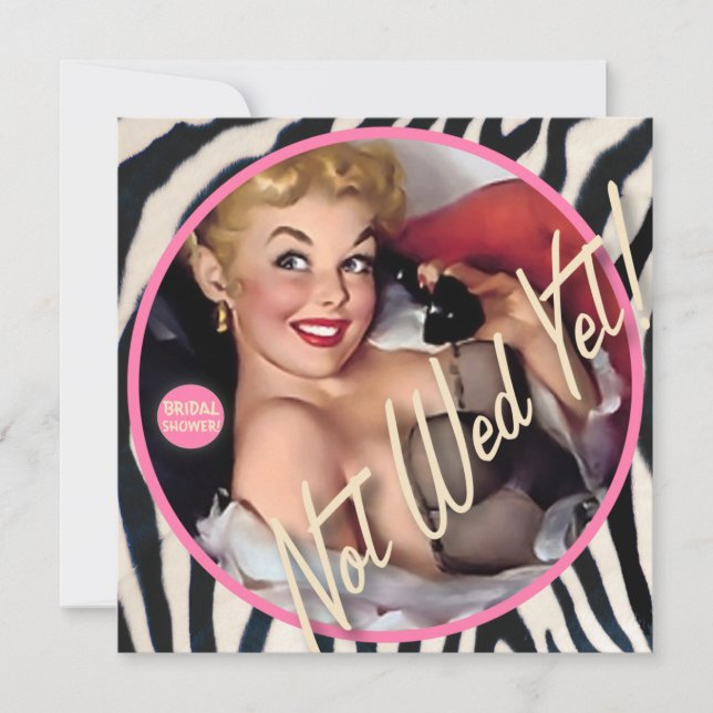 Der Kitsch Bitsch: Noch nicht gewollt! Einladung (Vorderseite)