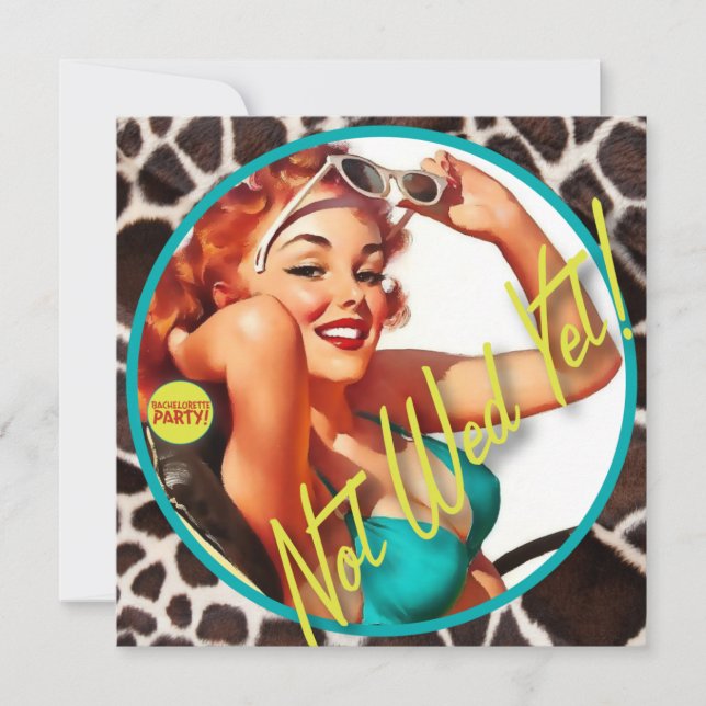 Der Kitsch Bitsch: Noch nicht gewollt! Einladung (Vorderseite)