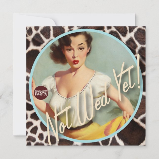Der Kitsch Bitsch: Noch nicht gewollt! Einladung (Vorderseite)