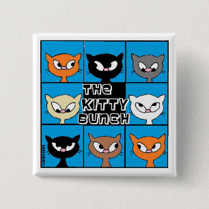 Der Kitty Bunch Quadrat-Button Button