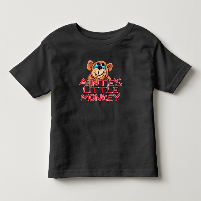 Der kleine Affe der Tante Kleinkind T-shirt (Vorderseite)