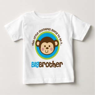 Der kleine Affe wird ein großer Bruder sein Baby T-shirt