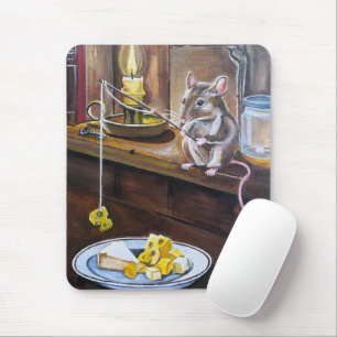 Der kleine Angler Gemälde von Alfred Fox Mousepad
