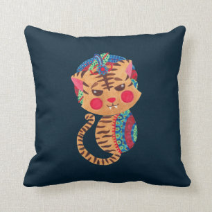 Der kleine bengalische Tiger Kissen