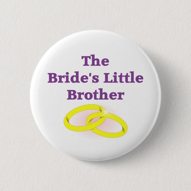 Der kleine Bruder der Braut Button (Vorderseite)