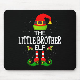 Der kleine Bruder Elf Weihnachten Familie passend Mousepad