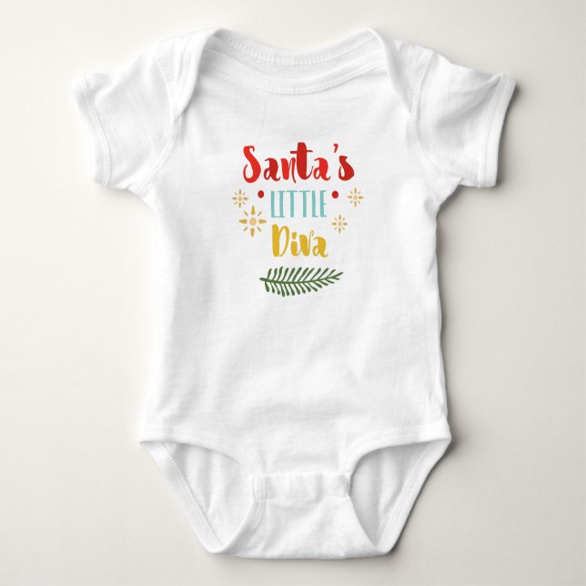 Der kleine Diva Baby Bodysuit Baby Strampler (Vorderseite)