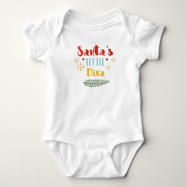 Der kleine Diva Baby Bodysuit Strampler (Vorderseite)